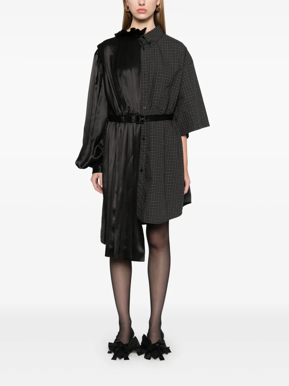 Balenciaga o1y0625 Shirt Dress in Multicolor Size M / US 6-8 / IT 42-44 - 5 Thumbnail