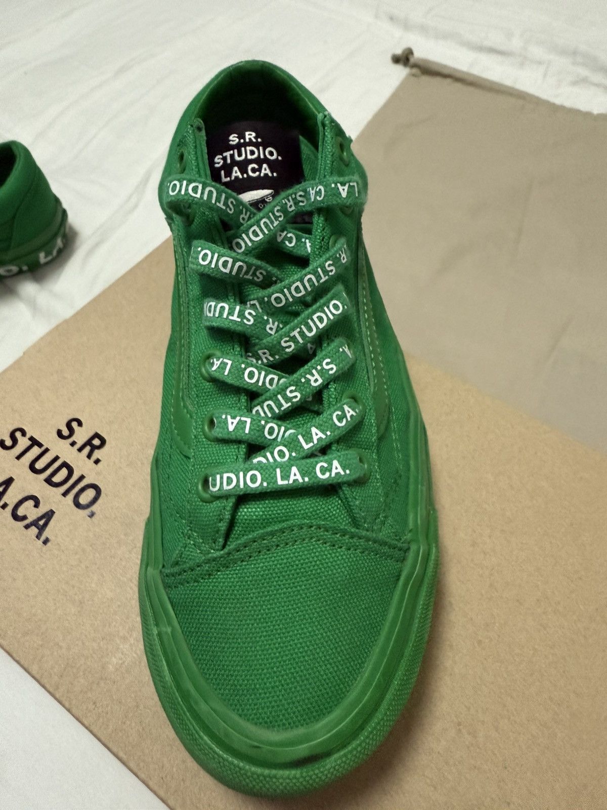 Sterling Ruby × Vans Sterling Ruby x Vans Old Skool Green Rare Limited Size US 7.5 / EU 40-41 - 4 Thumbnail