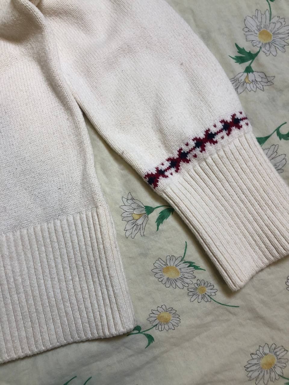 Vintage Joules Abigail Cream Ski Intarsia High Neck Jumper Size L / US 10 / IT 46 - 5 Thumbnail