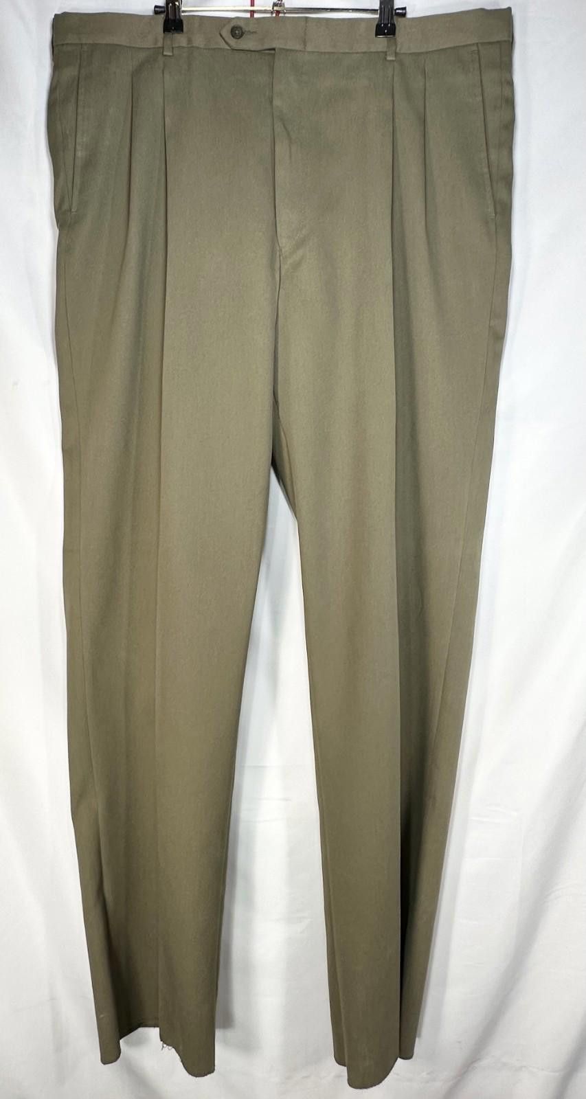 Other Palm Beach Uncuffed Straight Leg Dress Pants Green Men 42/37 Size US 42 / EU 58 - 1 Thumbnail