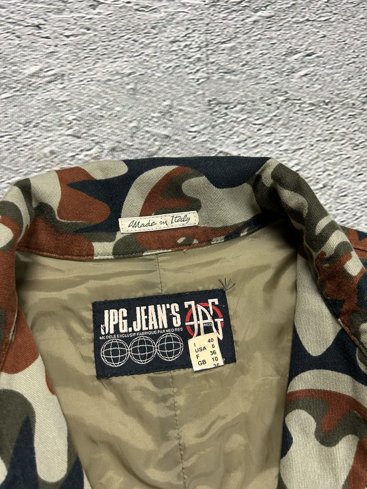 Jean Paul Gaultier Jean Paul Gaultier denim jacket AW 2001 JPG Jeans Faces Camo Size S / US 4 / IT 40 - 5 Thumbnail