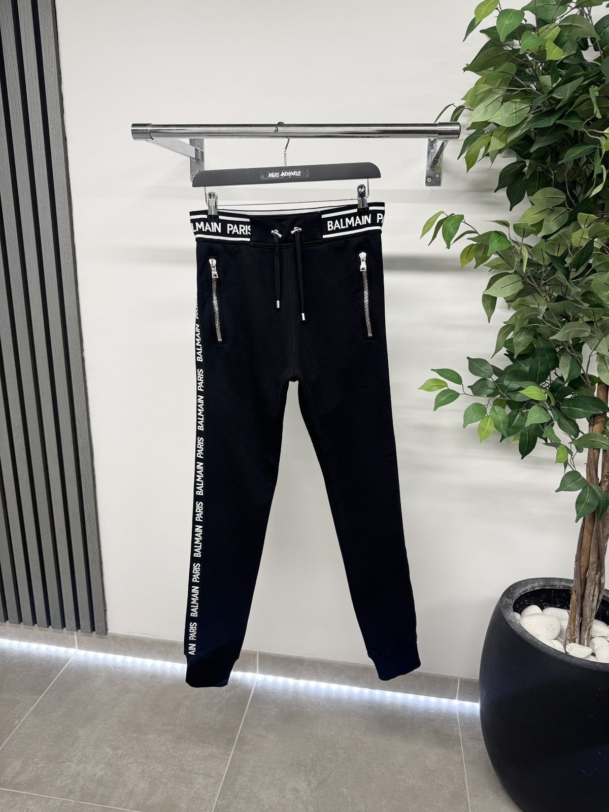 Balmain Balmain Tape Joggers In Black RRP £430 Size US 30 / EU 46 - 1 Thumbnail