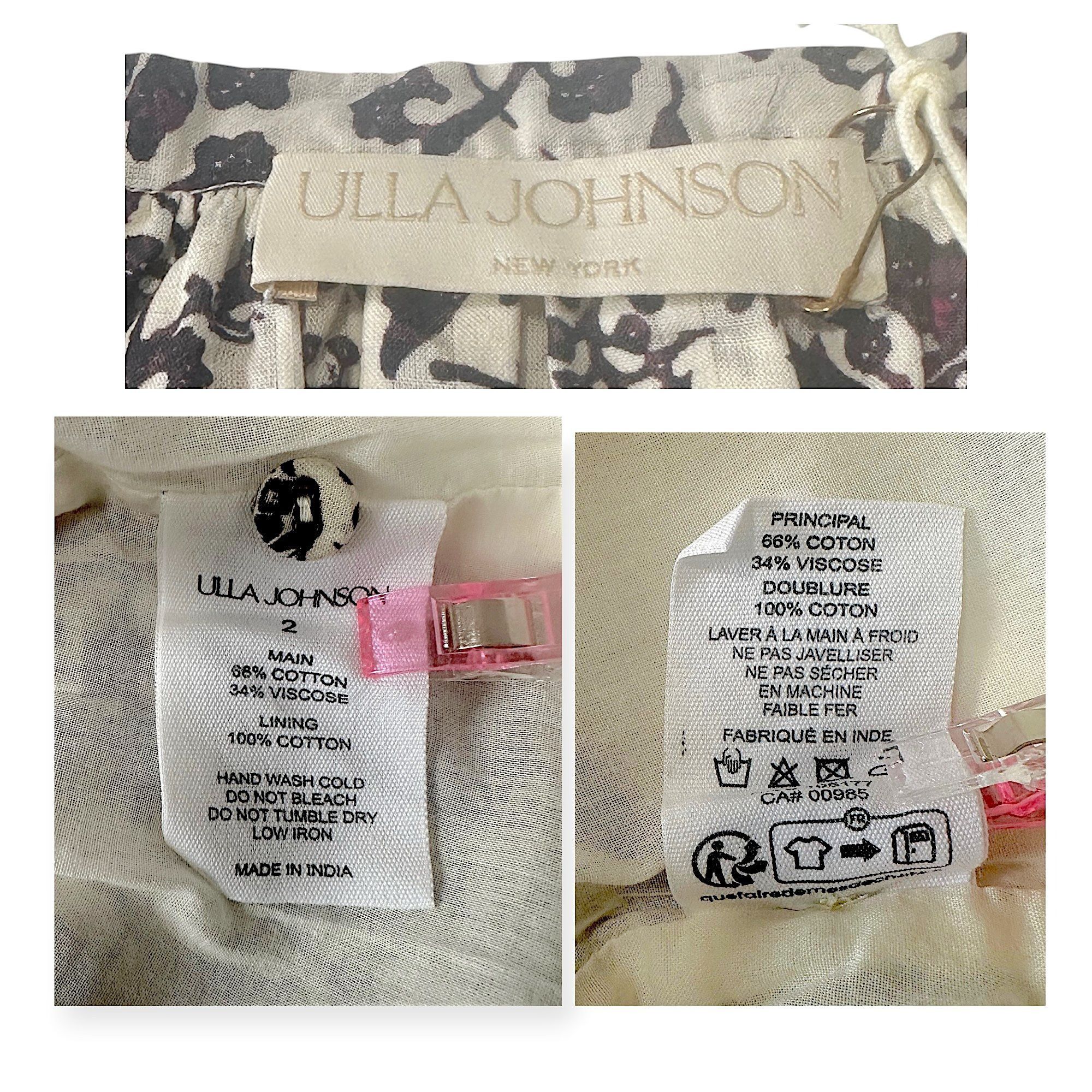 Ulla Johnson Ulla Johnson Mona Midi Dress Size 2 Cosmos Floral Boho NWT Size XS / US 0-2 / IT 36-38 - 4 Thumbnail