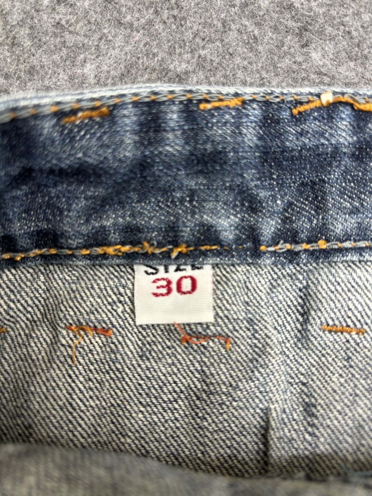 Seditionaries 💥Twsted Leg Double Waist💥Very Rare C.ien Zipper Denim F484 Size US 31 - 20 Thumbnail