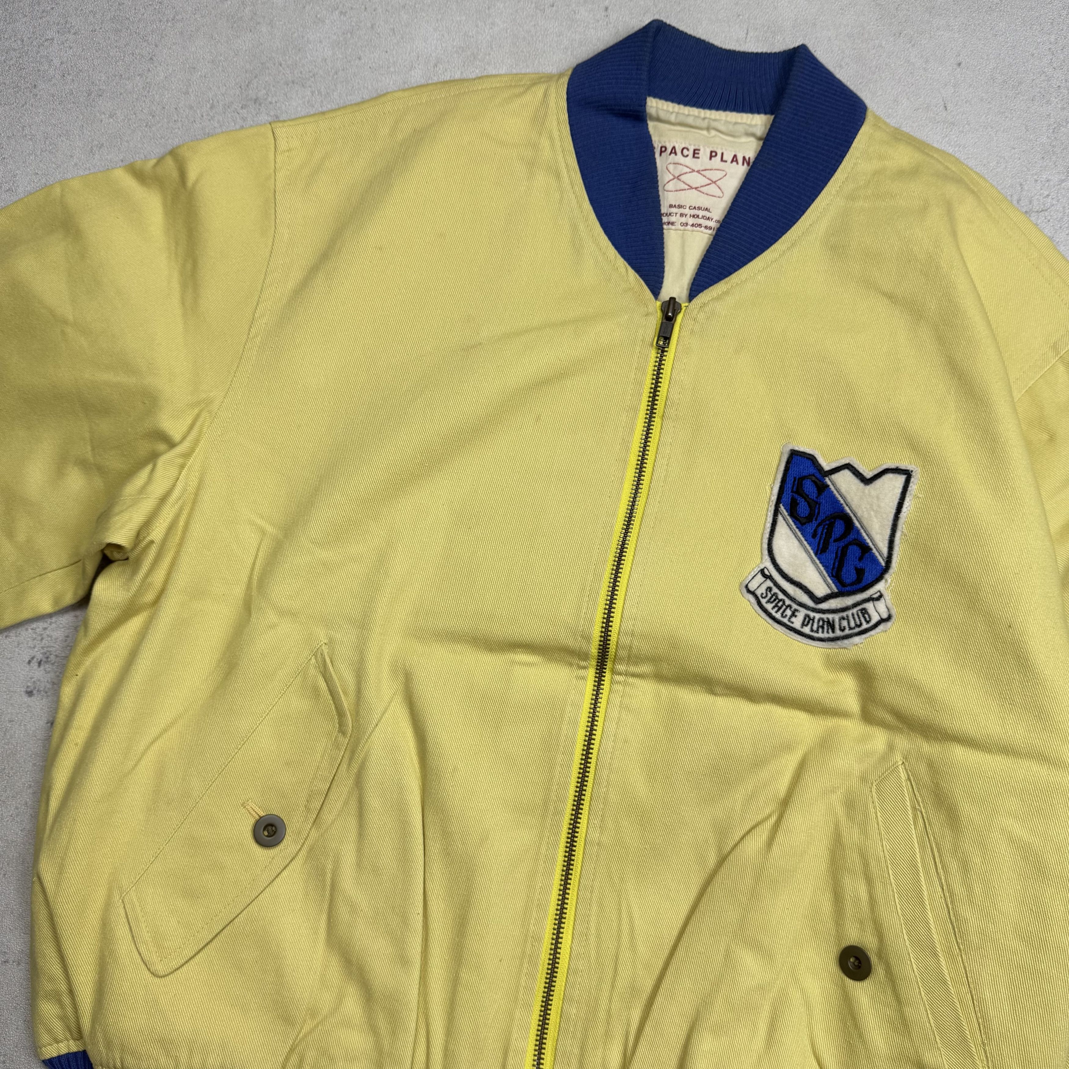 Japanese Brand Vintage 90s Space Plan Varsity Jacket Size US L / EU 52-54 / 3 - 6 Thumbnail