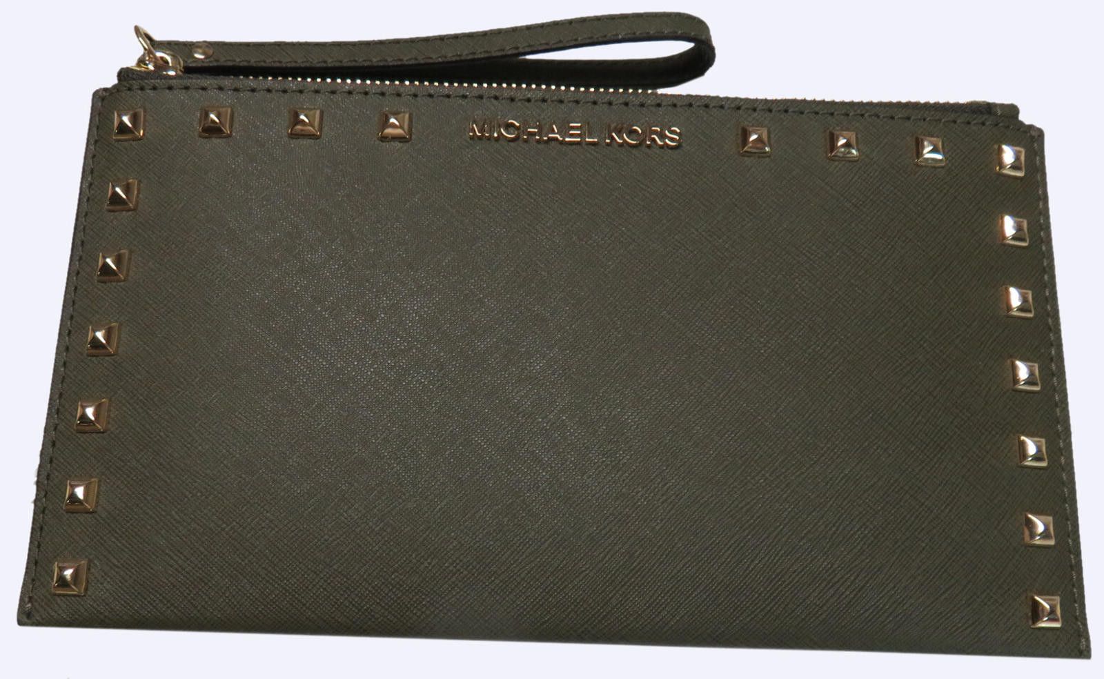 Michael Kors Michael Kors Womens Saffiano Leather Large Black Size ONE SIZE - 11 Thumbnail