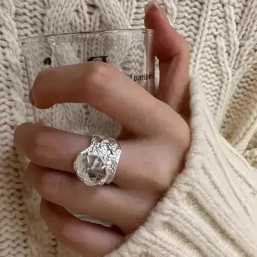 Other Ring For Women Big Stone Simple Size ONE SIZE - 2 Thumbnail