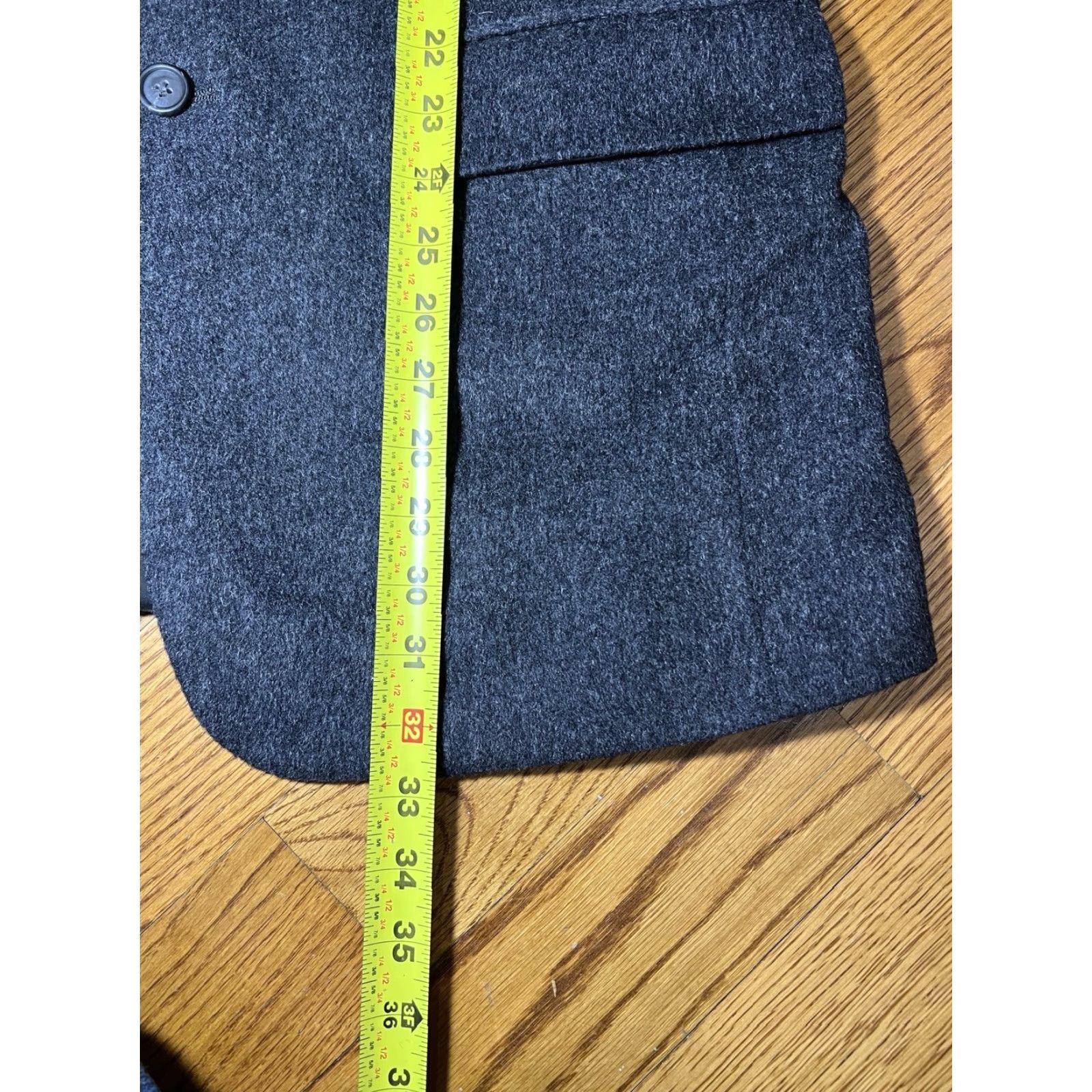Jos. A. Bank Jos A Bank Men's Blazer Sport Coat Jacket 40L Camel Hair Charcoal Dark Heather Solid Size 40R - 5 Thumbnail
