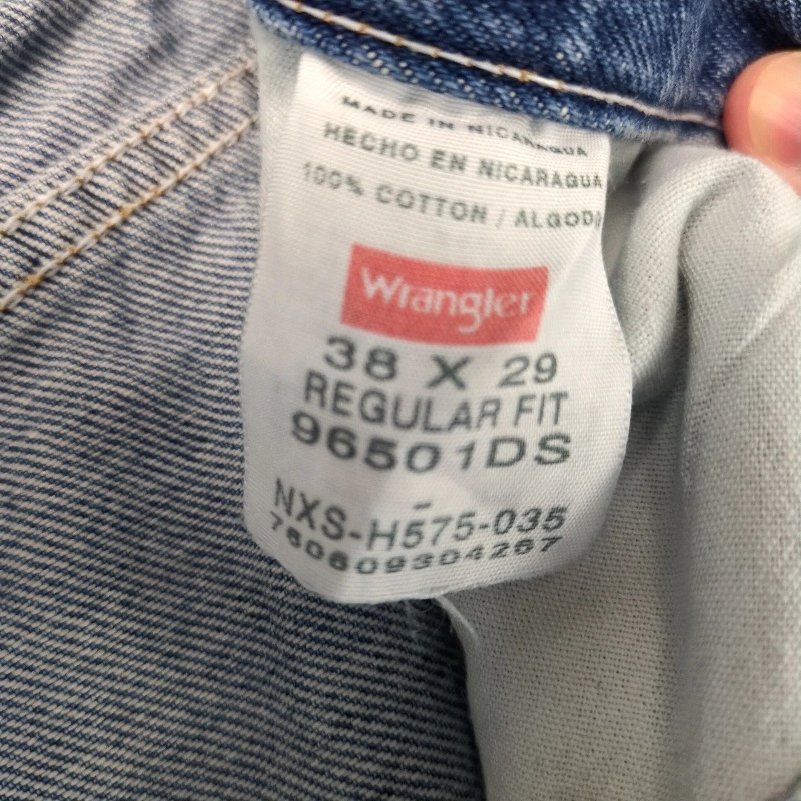 Wrangler Wrangler Regular Fit Jeans Men's 36x29 Straight Leg Cotton Size US 36 / EU 52 - 3 Thumbnail
