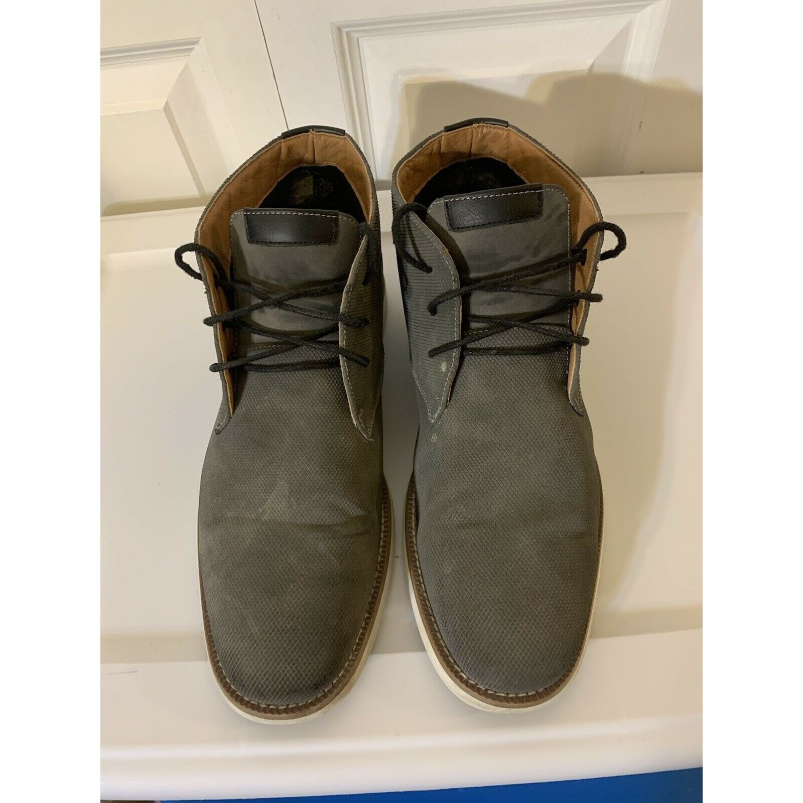 Steve Madden Steve Madden Men’s Sz 10.5 Baskit Leather Dress Shoes Gray Size US 10.5 / EU 43-44 - 4 Thumbnail