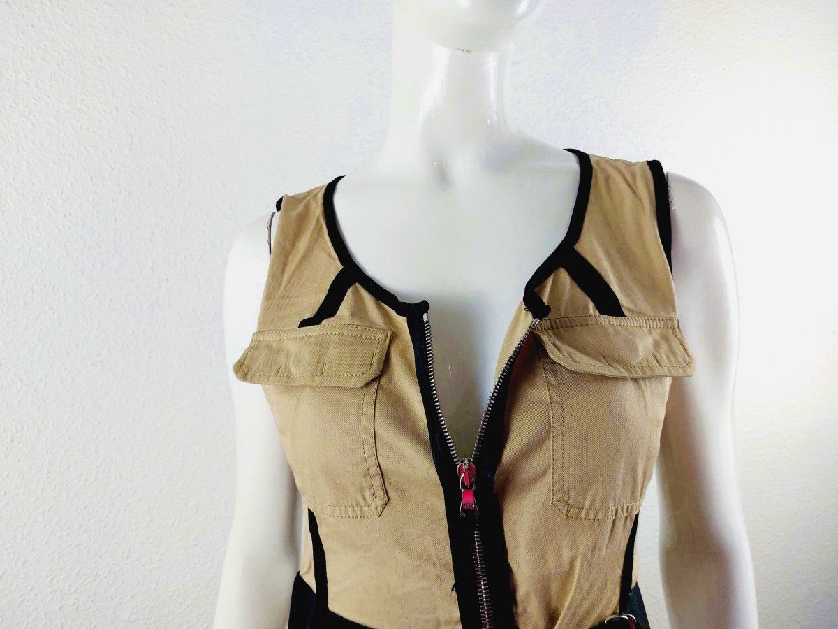 Dolce & Gabbana Dolce Gabbana Cargo Safari Military Bondage Corset Bustier Size M / US 6-8 / IT 42-44 - 10 Thumbnail