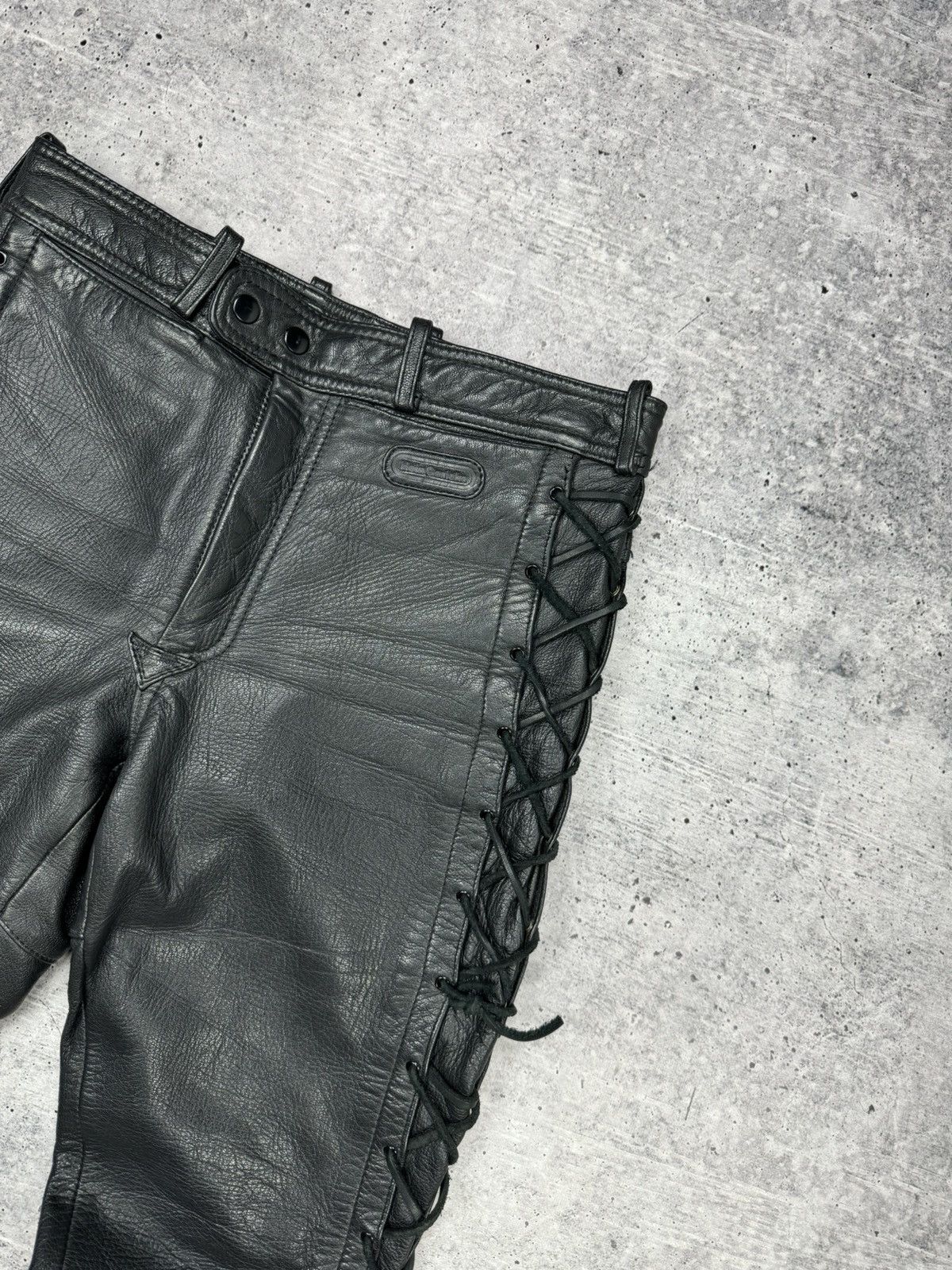 Genuine Leather Vintage 90’s Y2K Style Casual Cowboy Genuine Leather Pants Size US 30 / EU 46 - 7 Thumbnail