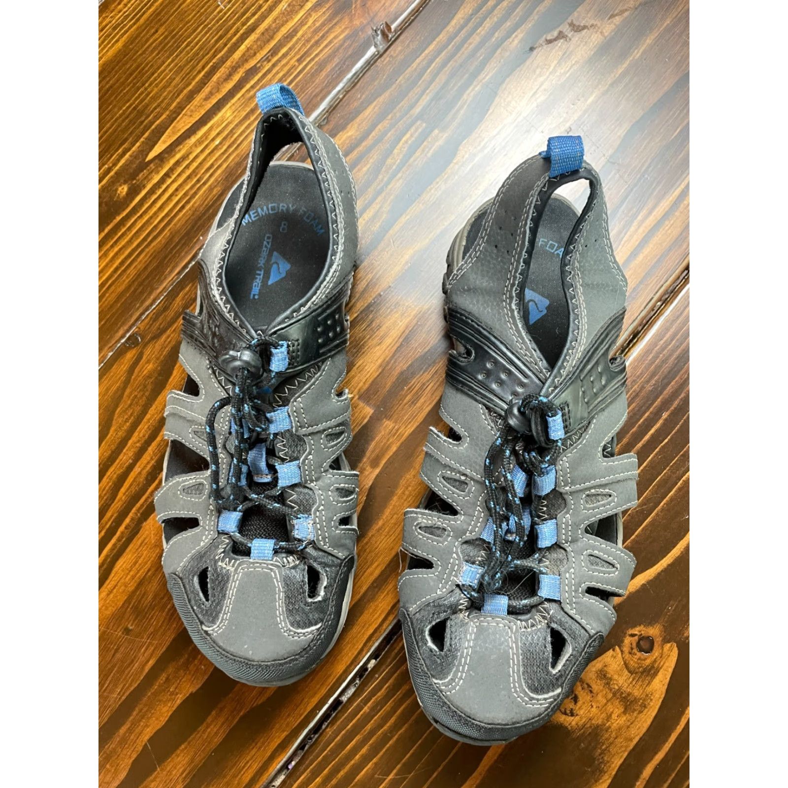 Vintage Ozark Trail Shoes Men's Size 8 Gray Hiking Ankle Strap Lace Up Sneaker Modern Size US 8 / EU 41 - 2 Thumbnail