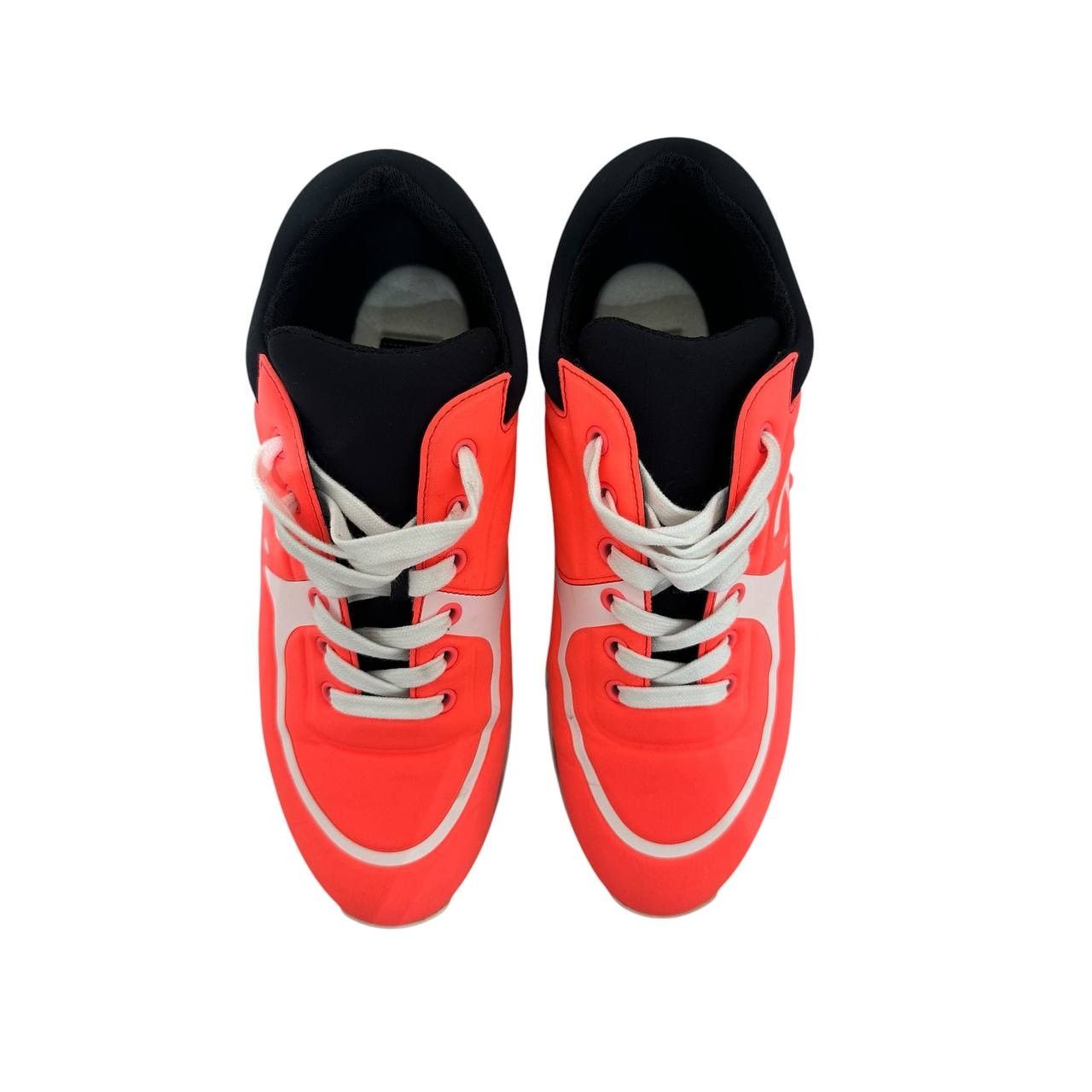 Chanel Chanel Orange Neon Athletic Sneakers Sz 39.5 Size US 8.5 / IT 38.5 - 6 Thumbnail