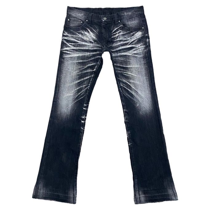 Tornado Mart Dyed Flare Jeans Y2K-