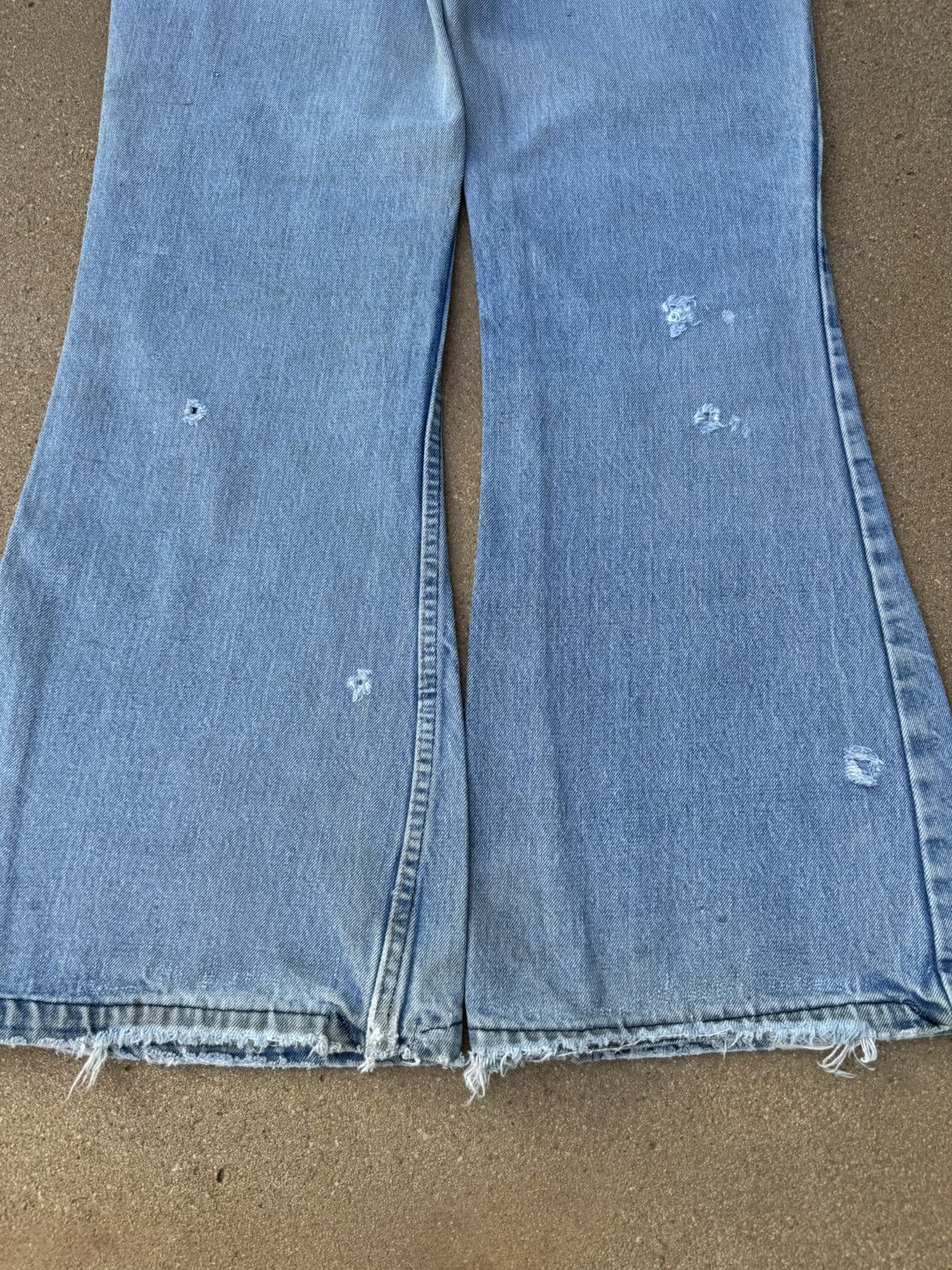 Levi's × Vintage Vtg 70’s Levi’s 684 Orange Tab Bellbottom Faded Jeans 34x31 Size US 34 / EU 50 - 7 Thumbnail