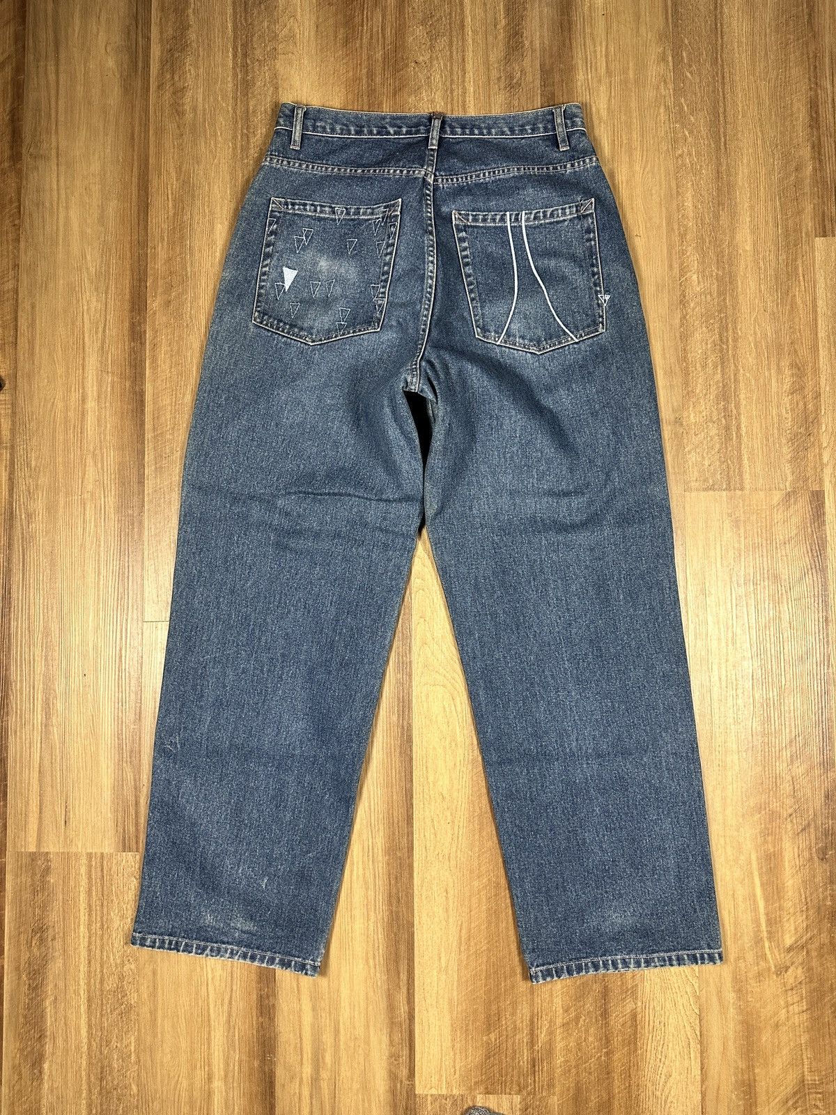 JNCO × Vintage Baggy Y2K Vokin Jeans Junco Style Oversized 32 x 32 Size US 32 / EU 48 - 5 Thumbnail