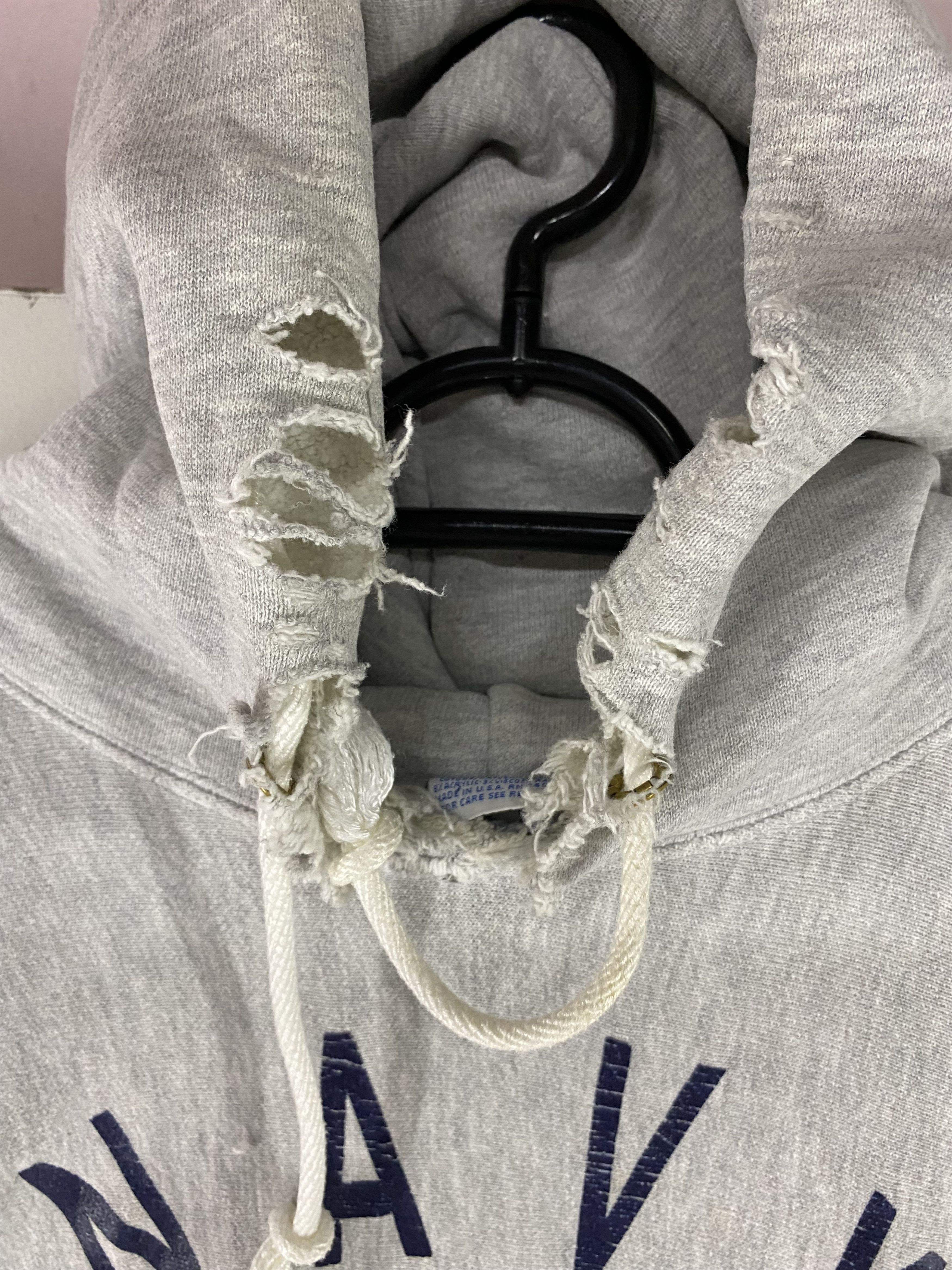 Champion × Vintage 90s Champion Reverse Weave Navy Prep NAPS hoodies sweatshirt Size US L / EU 52-54 / 3 - 10 Thumbnail
