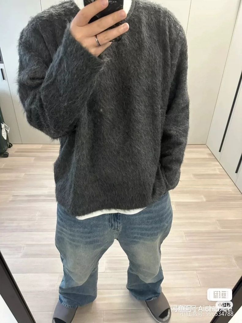 Our Legacy our legacy Black and gray horse sea wool knitted sweater ca Size US M / EU 48-50 / 2 - 1 Thumbnail