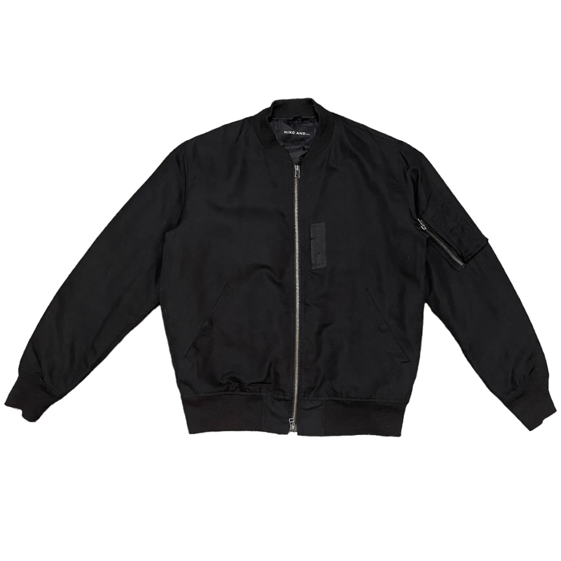 image of Vintage Niko And Bomber Jacket Ma 1 in Black, Men's (Size Medium)