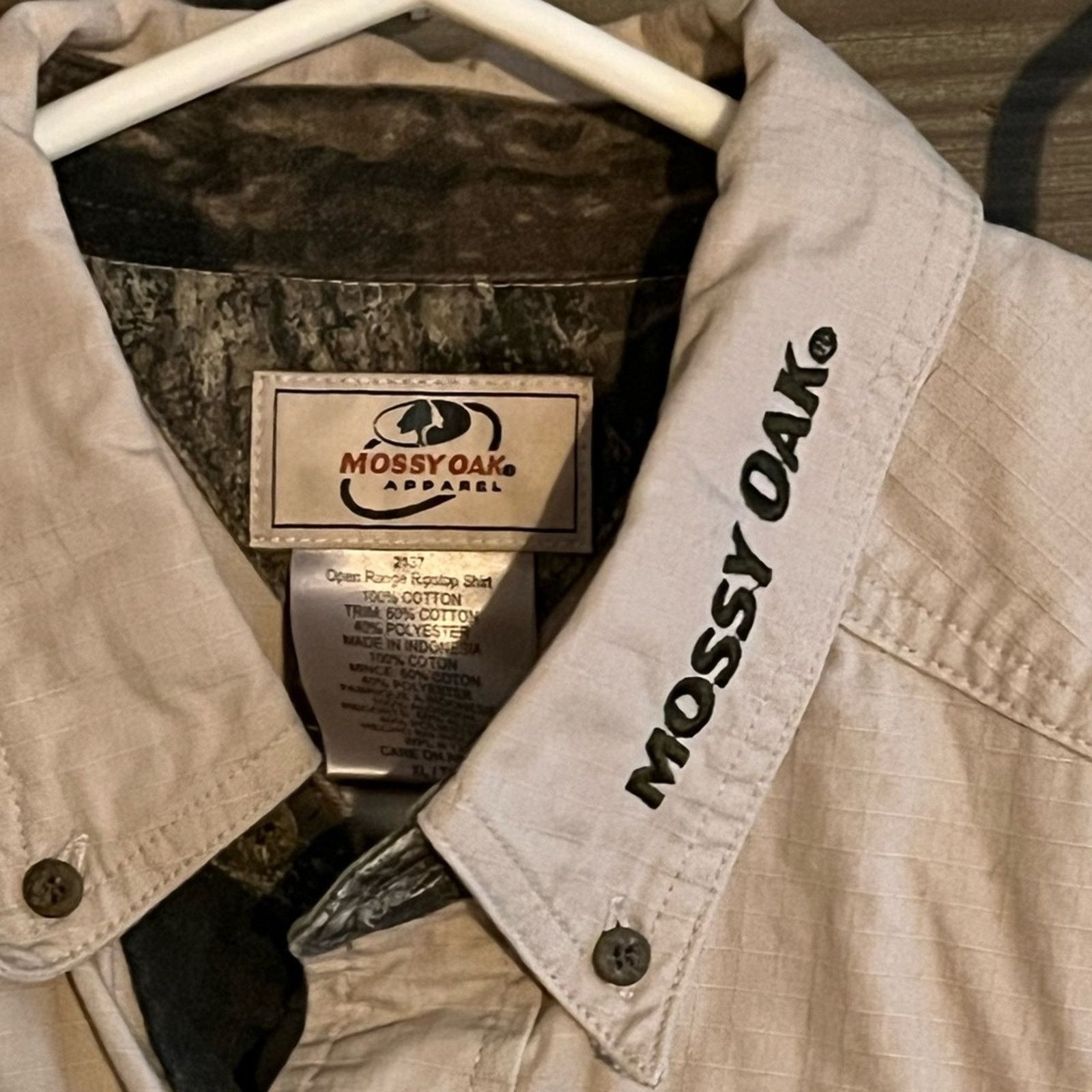 Mossy Oaks Mossy Oak Open Range Ripstop shirt khaki Camo Button Down XL Size US XL / EU 56 / 4 - 4 Thumbnail