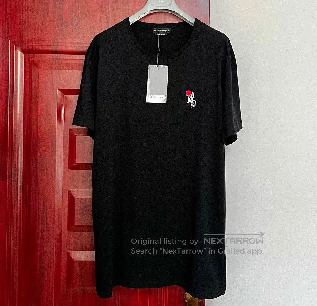 Alexander McQueen Alexander McQueen Men's Embroidered T-shirt. Size US L / EU 52-54 / 3 - 1 Thumbnail