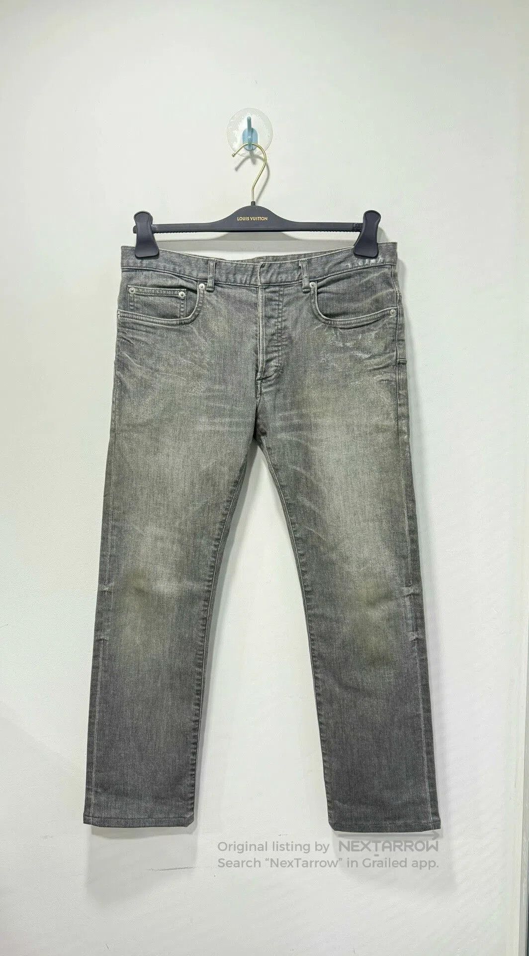 Dior Dior Gray Distressed Denim Jeans Size 32. Size US 32 / EU 48 - 1 Thumbnail