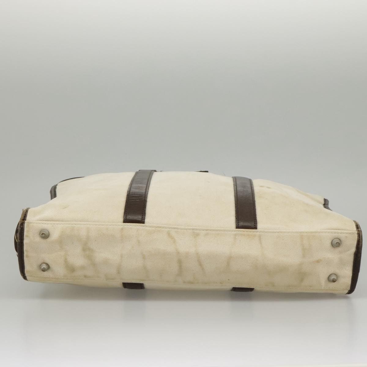 Burberry Burberry Black Label Hand Bag Canvas White Silver Size ONE SIZE - 14 Thumbnail