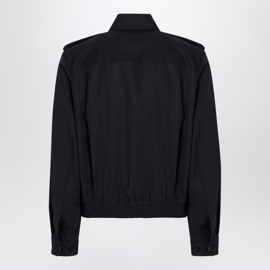 Dries Van Noten o1d2blof0225 Wool Jacket in Navy Blue Size US L / EU 52-54 / 3 - 2 Thumbnail