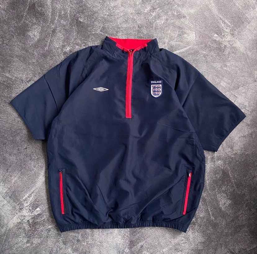 Umbro Vintage Umbro England Training Zip Jersey Size US XL / EU 56 / 4 - 1 Thumbnail