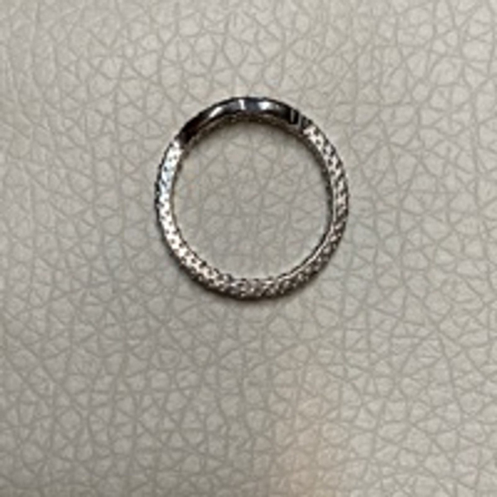 Other Silver Eternity Band Ring Baguette & Round CZ Stones Size 11 Size ONE SIZE - 4 Thumbnail
