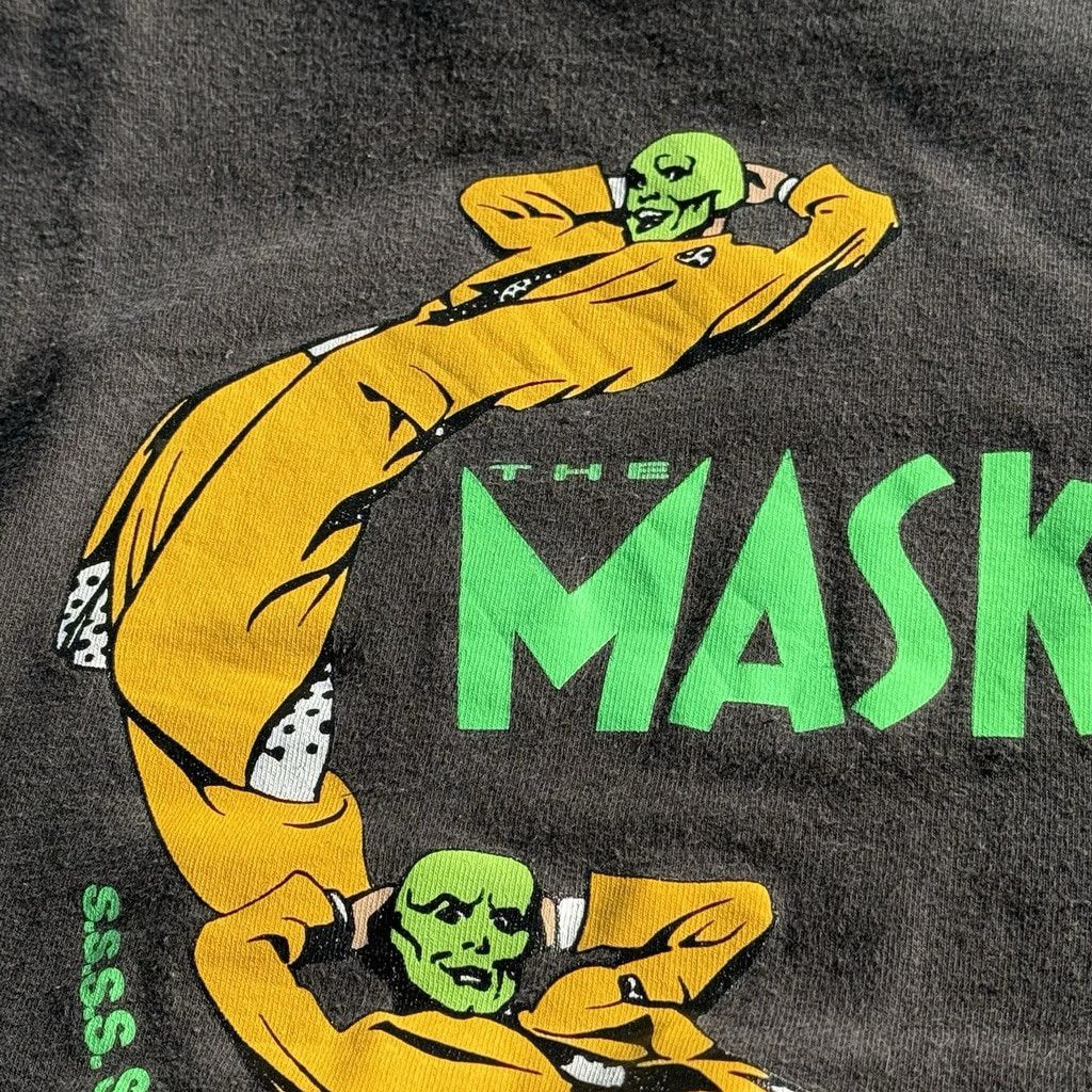Fruit Of The Loom Vintage 1995 THE MASK Somebody Stop Me T-Shirt Original Sz M Size US M / EU 48-50 / 2 - 14 Thumbnail