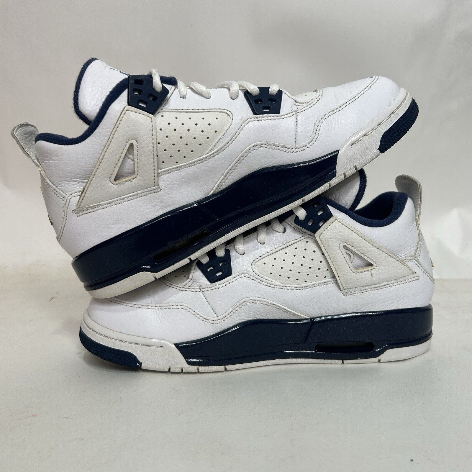 Jordan Brand Nike Shoes Air Jordan 4 Retro BG “Columbia/Legend Blue” 2024 Size US 7.5 / IT 37.5 - 3 Thumbnail