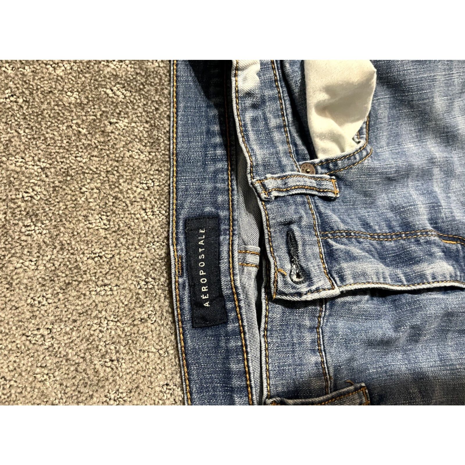 Aeropostale AEROPOSTALE Jegging Denim Jeans Women Size 6 Regular Mid Rise 26" Waist 27" Inseam Blue Small Logo Pocket 5-Pocket N/A Womens Size 28" / US 6 / IT 42 - 6 Thumbnail