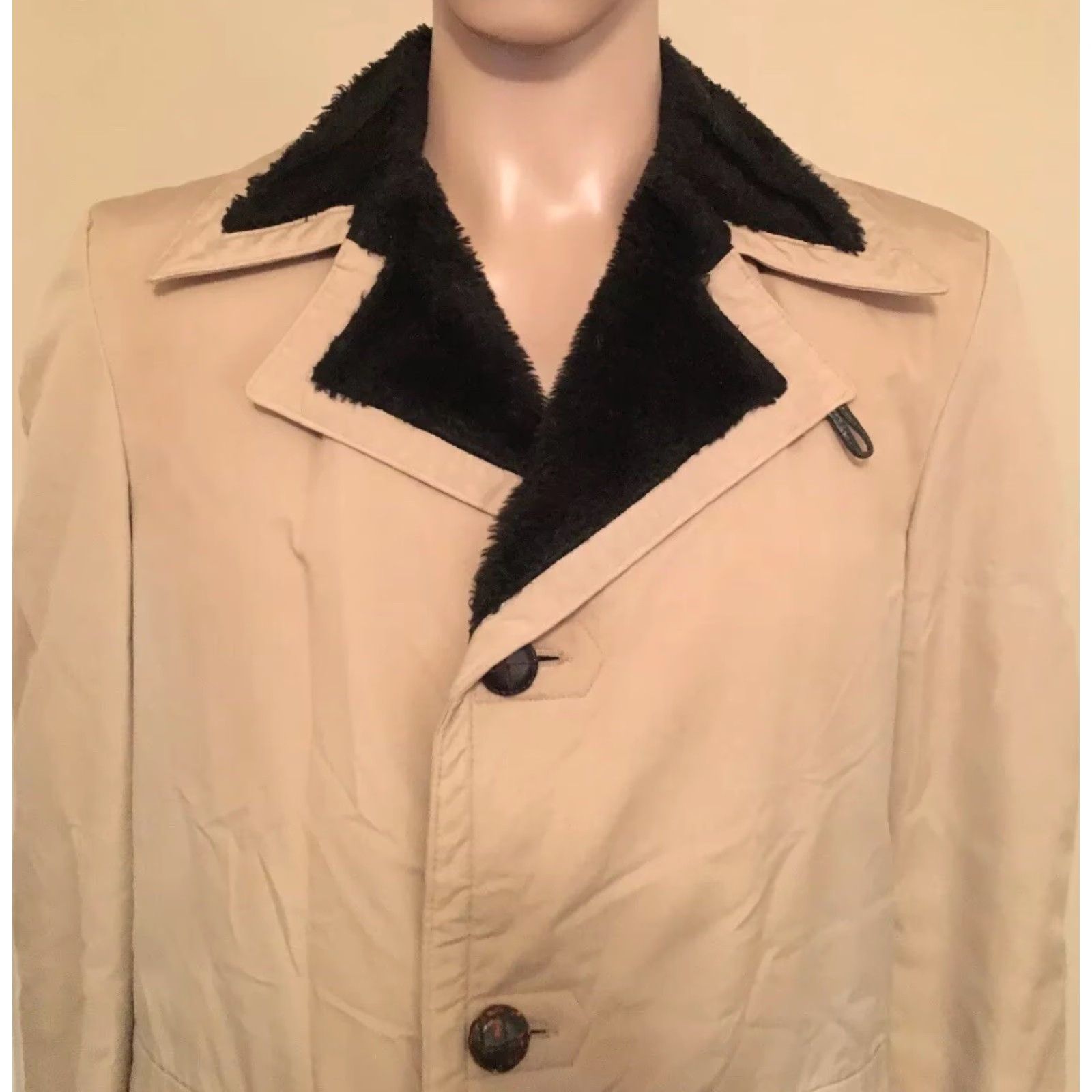 McGregor VINTAGE McGregor Faux Fur Lined Trench Coat Jacket Men’s Size 38 Made in USA Size US XXS / EU 40 - 3 Thumbnail