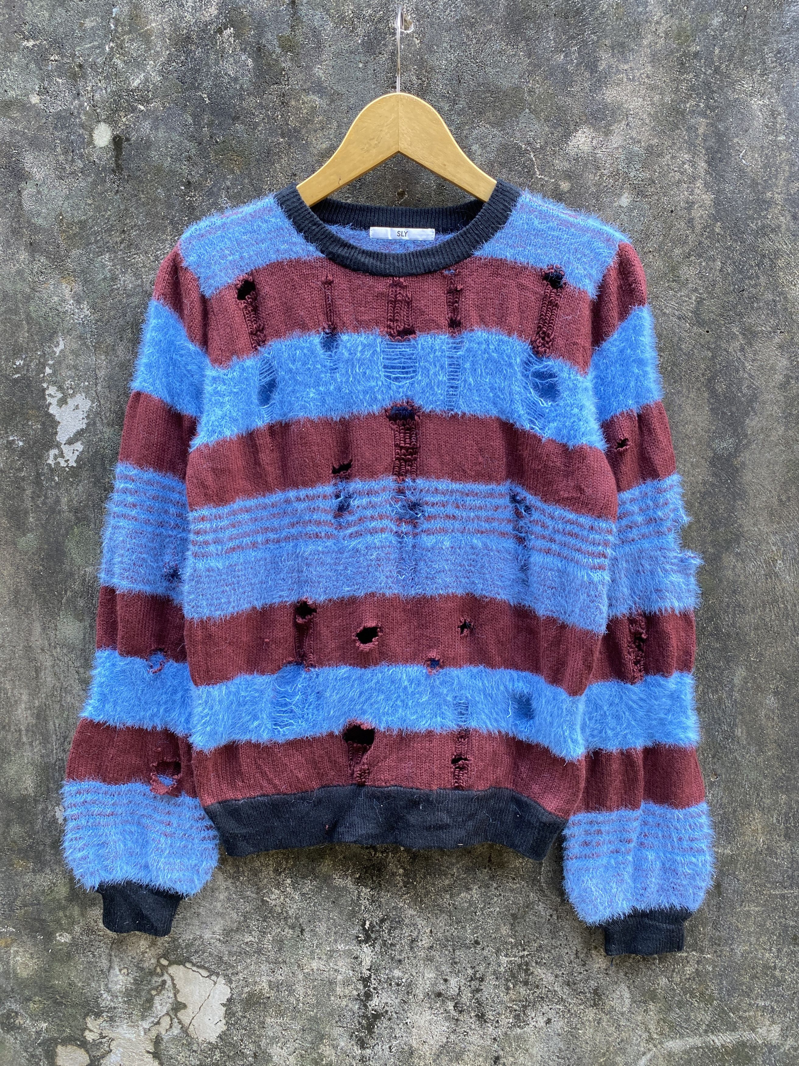 Number (N)ine Number nine distressed striped cardigan | Grailed