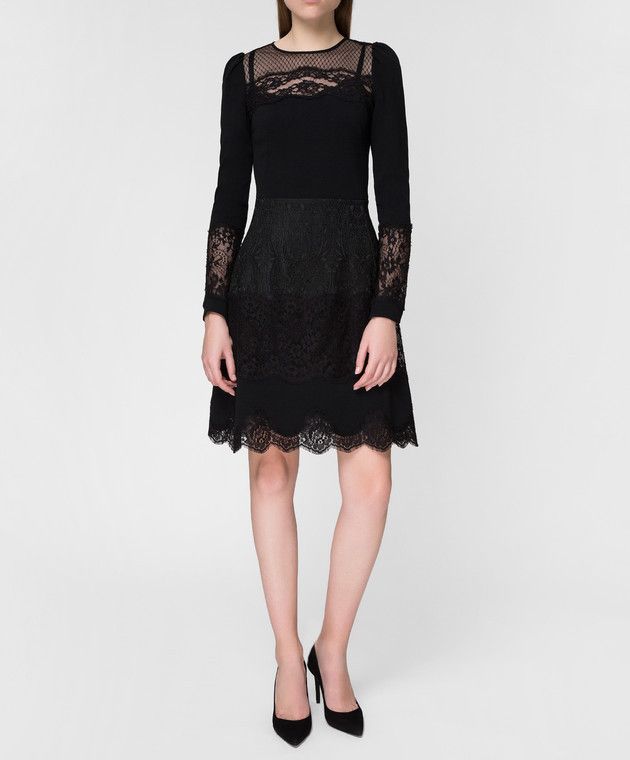 Dolce & Gabbana o1y0825 Mini Dress in Black Size M / US 6-8 / IT 42-44 - 2 Thumbnail