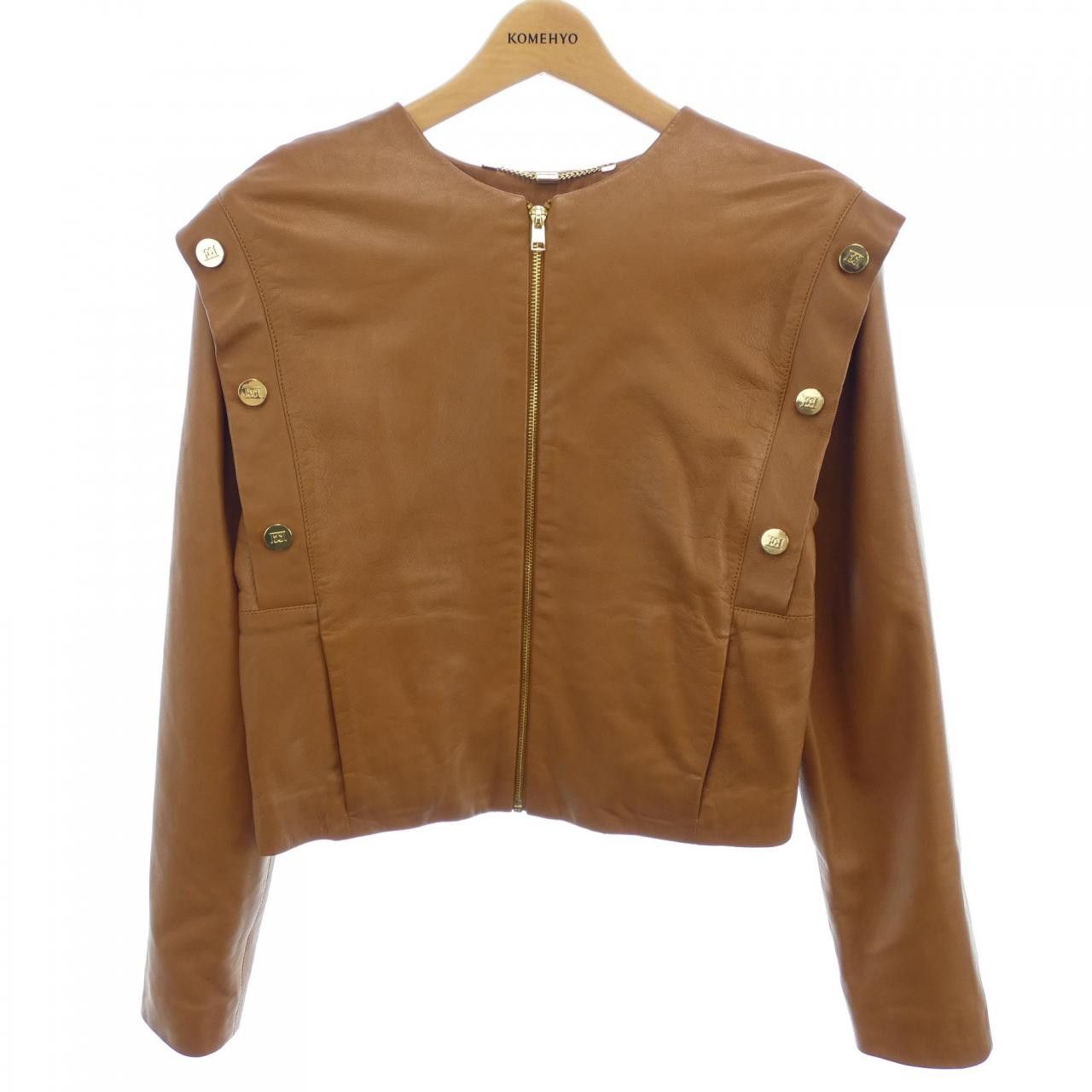 Other Other Escada Sport Leather Jacket Leather Outerwear DUTY FREE for USA Size ONE SIZE - 1 Thumbnail