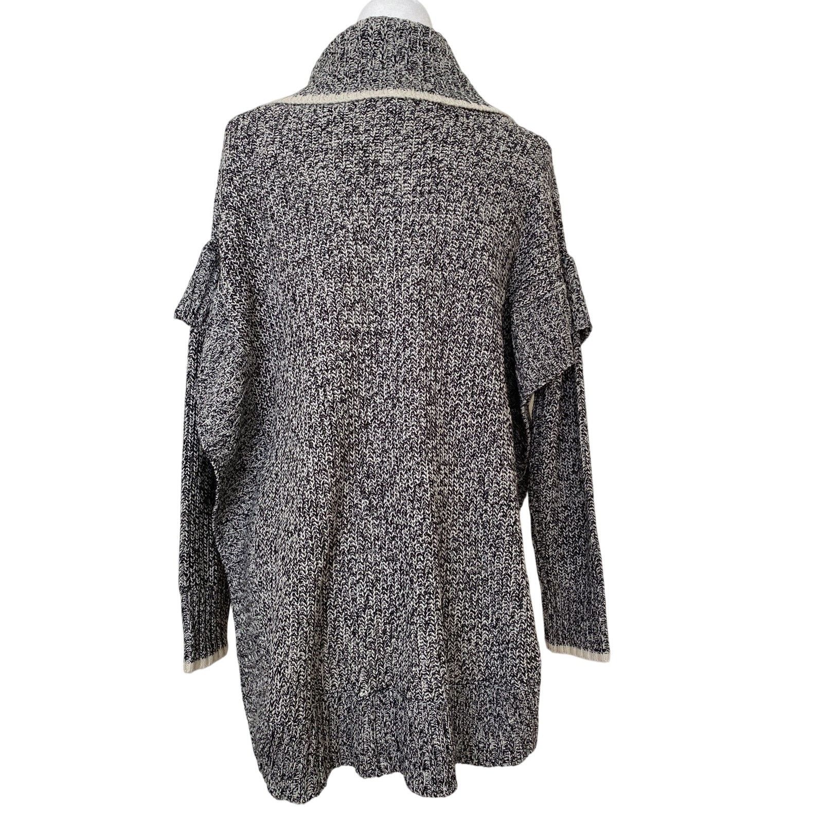 LA panoplie La Classe Couture Cowl Neck Knit Poncho M/L sweater A003062 Size M / US 6-8 / IT 42-44 - 4 Thumbnail