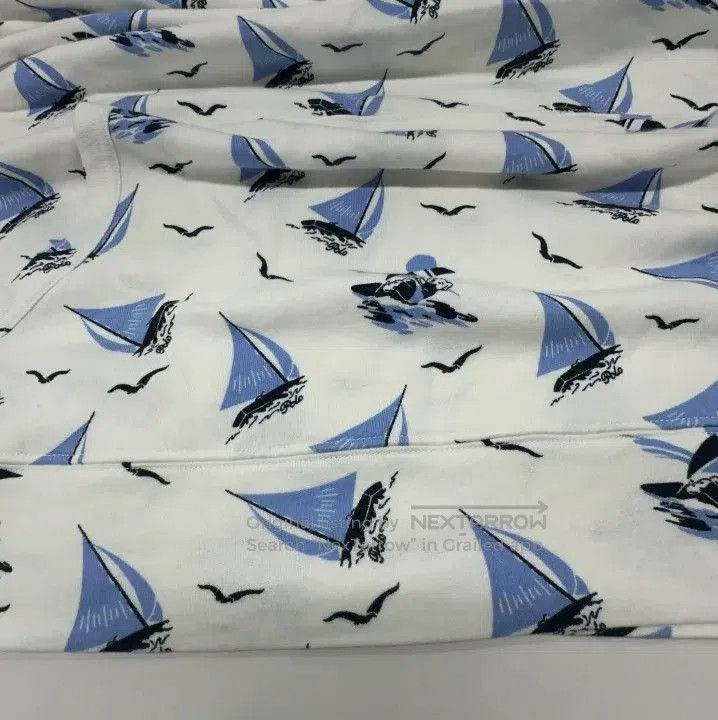 Polo Ralph Lauren Polo Ralph Lauren White Sailboat Print Hoodie. Size US XXL / EU 58 / 5 - 7 Thumbnail