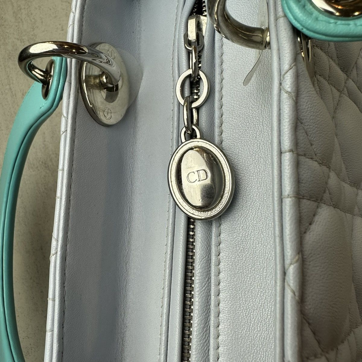 Dior Christian Dior Lambskin Cannage Medium Bi-Color Lady Dior Size ONE SIZE - 11 Thumbnail