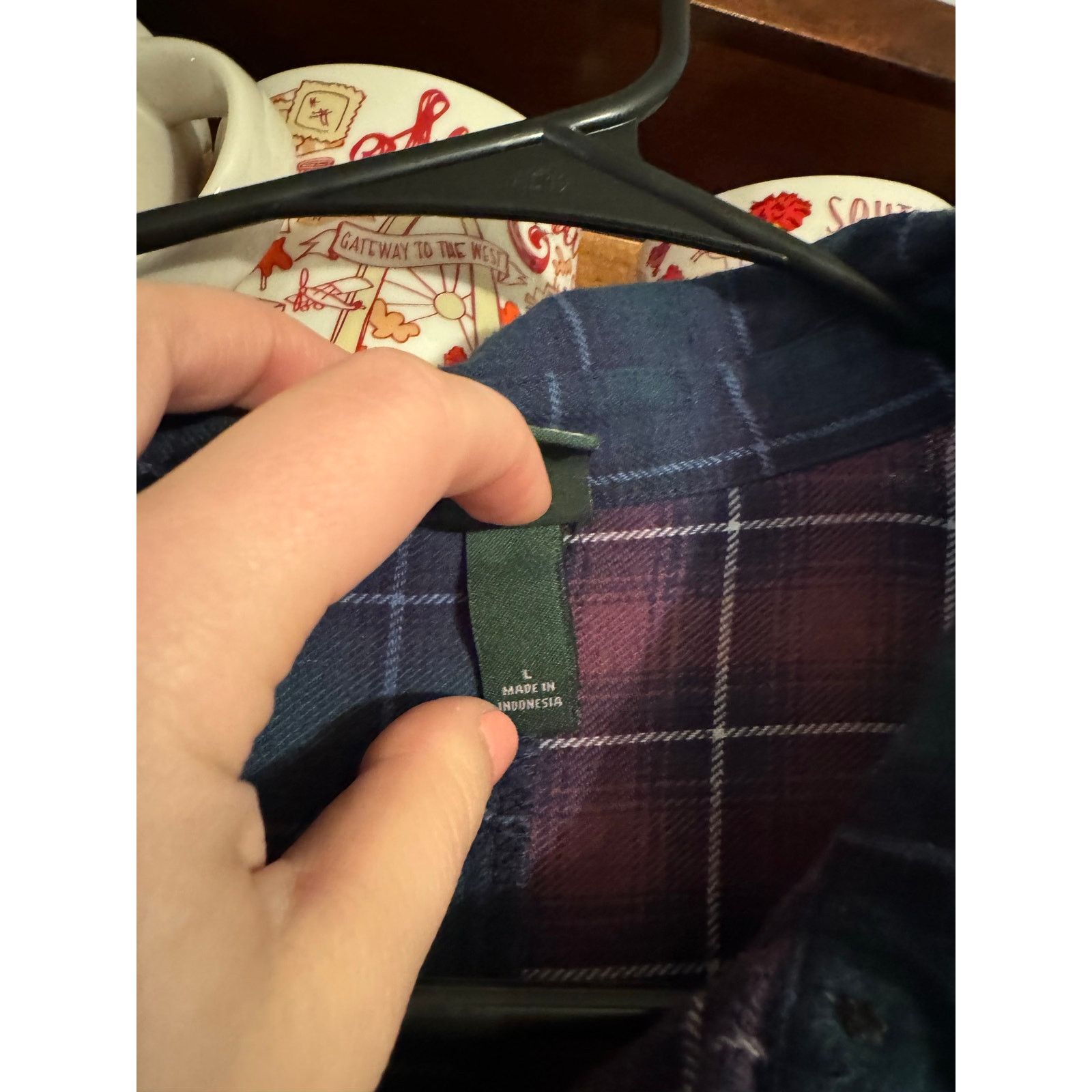 Other Plaid Mix Women's Flannel Size Large Size L / US 10 / IT 46 - 2 Thumbnail