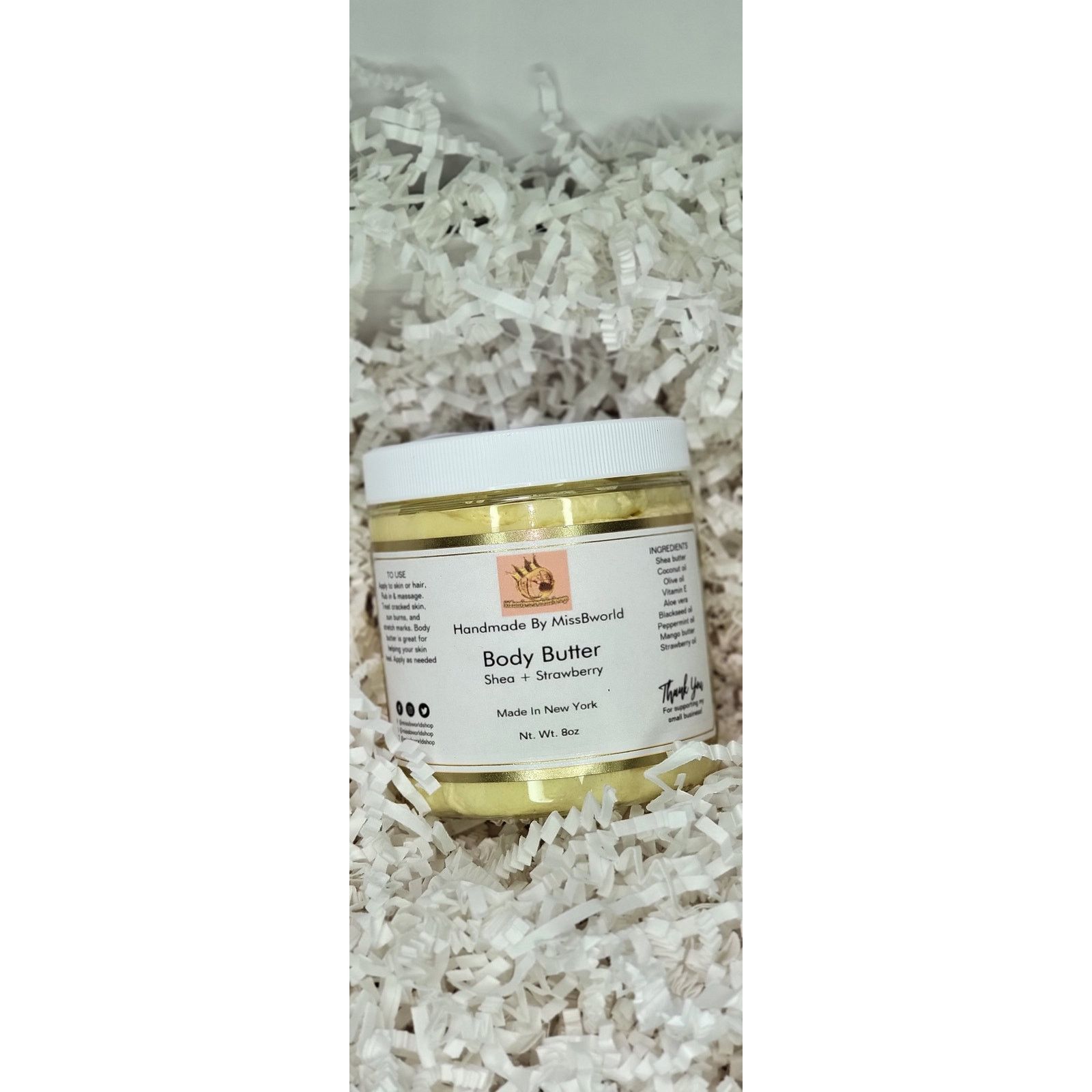 Other Shea Strawberry Body Butter Handmade Natural Moisturizer 8oz Size ONE SIZE - 9 Thumbnail
