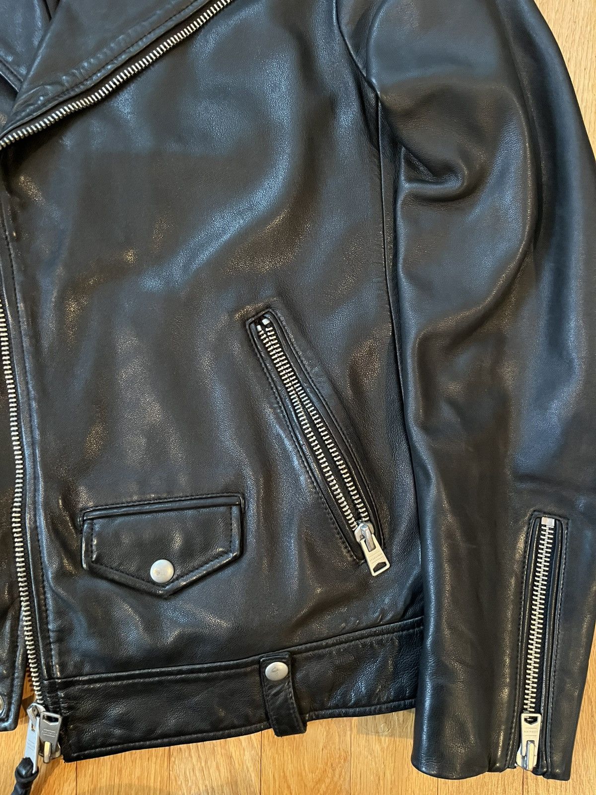 Allsaints Allsaints Milo Leather Biker Jacket Size US M / EU 48-50 / 2 - 5 Thumbnail