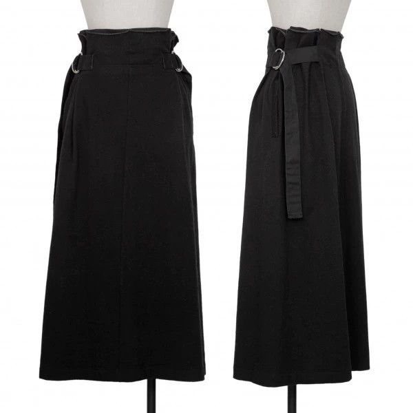 Yohji Yamamoto Yohji Yamamoto size 3 Black Retro Strap Design Half Skirt 2 Size 25" / US 0 / IT 36 - 1 Thumbnail