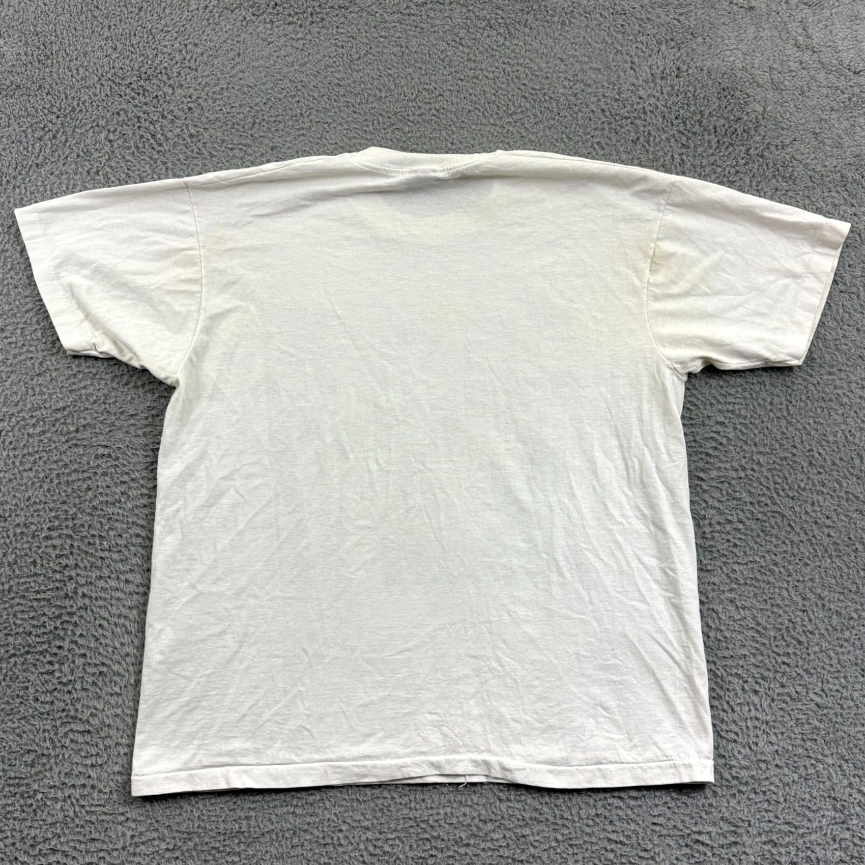 Fruit Of The Loom VINTAGE Fruit of the Loom Shirt XL Mens White 90s College Football Short Sleeve Shirt Size US XL / EU 56 / 4 - 6 Thumbnail