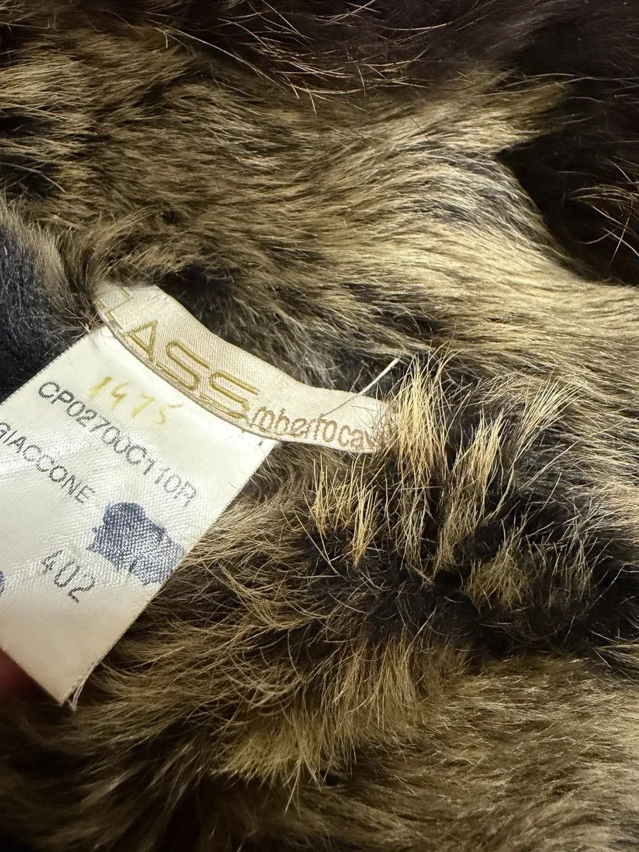 Roberto Cavalli 2000s Roberto Cavalli Brown Fur Leather Premium Jacket Size S / US 4 / IT 40 - 10 Thumbnail