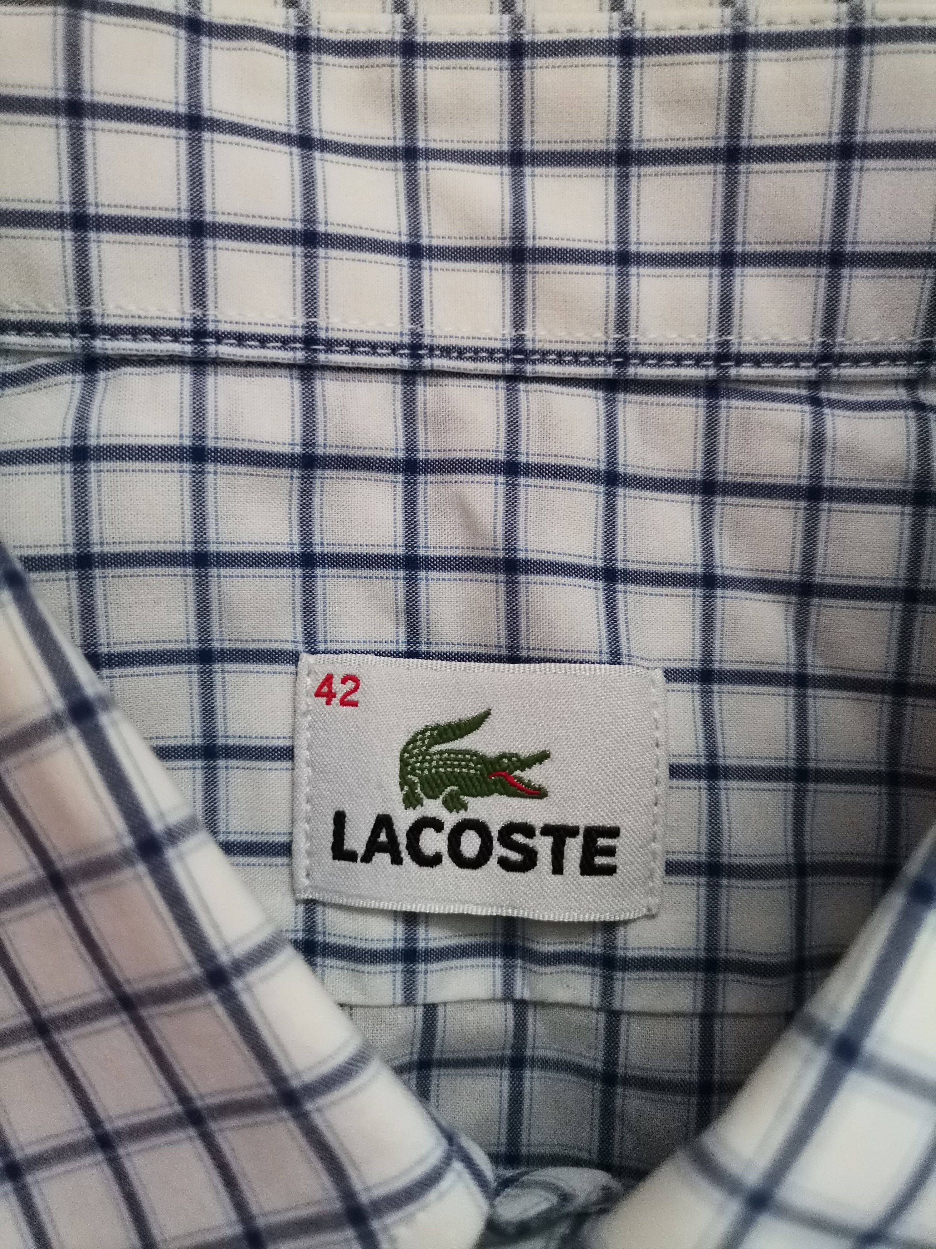 Lacoste Lacoste Checkered Shirt Size US XL / EU 56 / 4 - 3 Thumbnail
