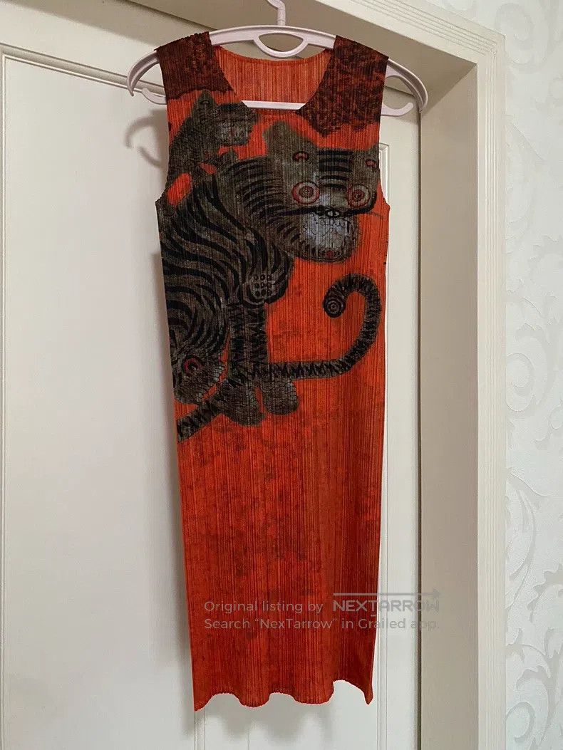 Issey Miyake Issey Miyake Tiger Print Dress Size XL / US 12-14 / IT 48-50 - 1 Thumbnail
