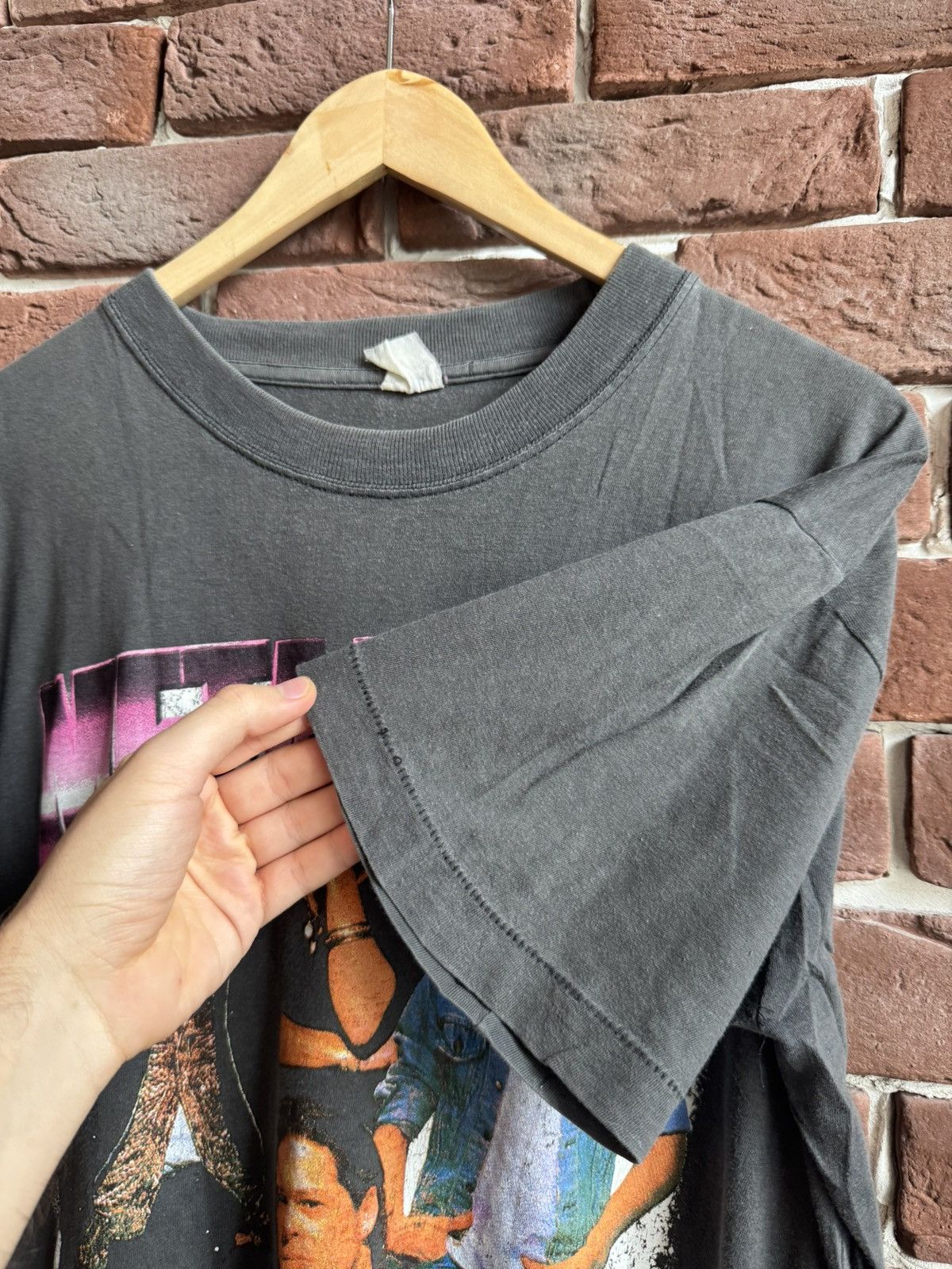 Band Tees Metallica Heavy Metal Band 90s Vintage T-Shirt Faded L Black Size US L / EU 52-54 / 3 - 6 Thumbnail